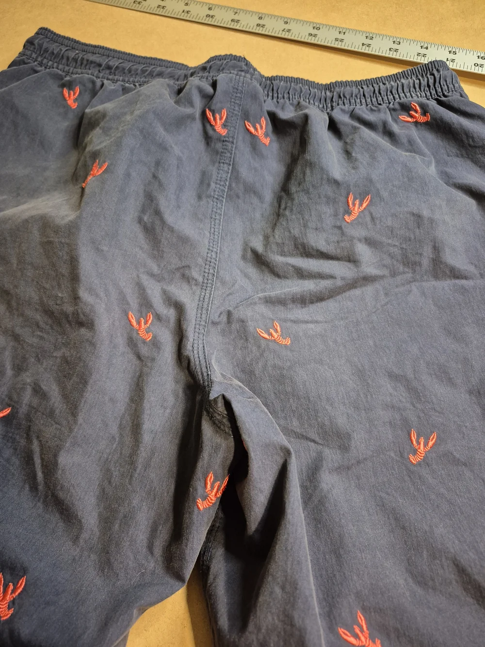 Daniel Cremieux Navy Swim Shorts with Red Embroidery 4378/5